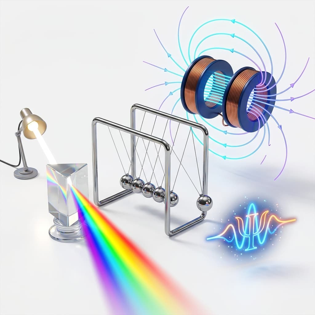 Physics 3D Illustration